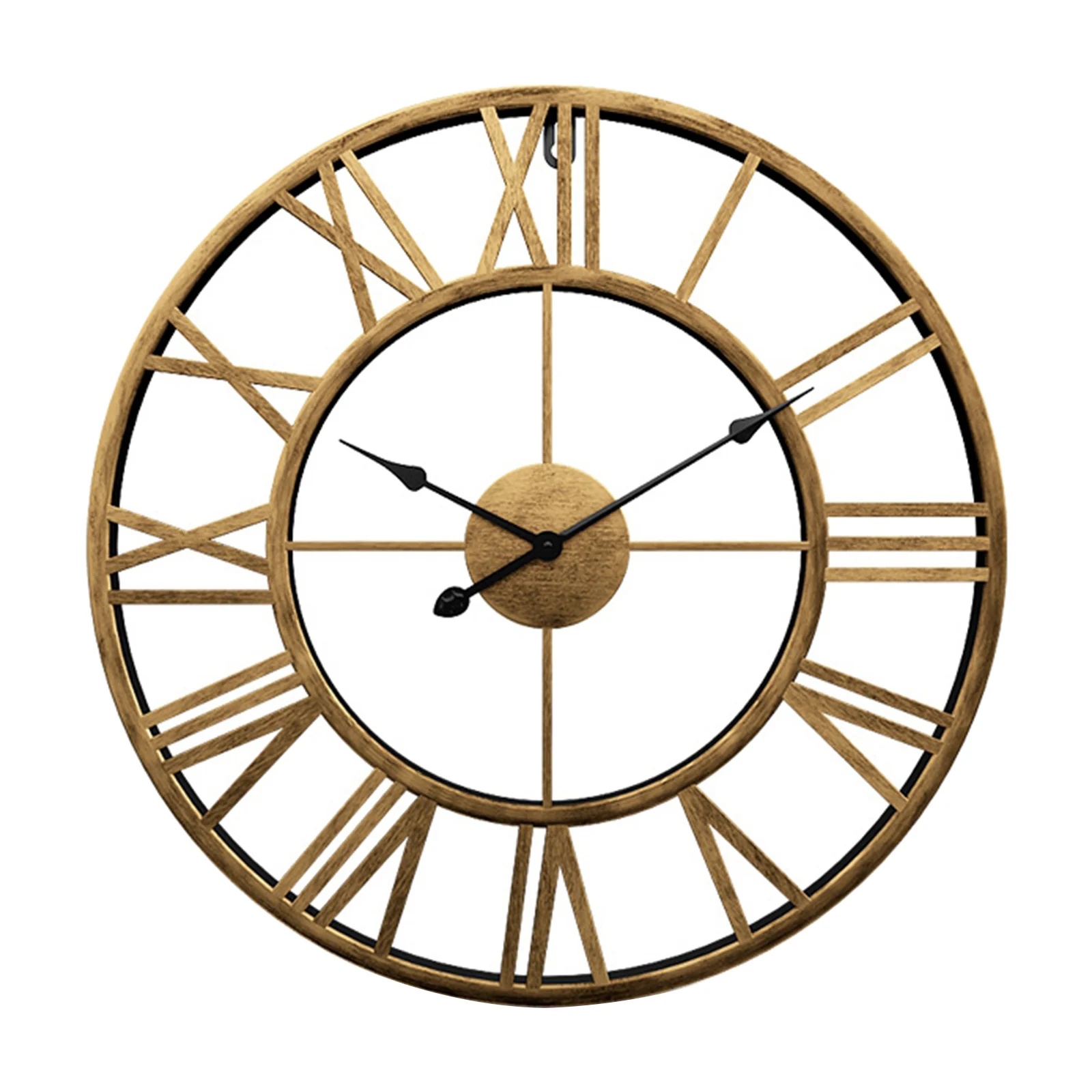 Novelty Home Wall Clock, Round Roman Clock, Retro Metal Clock, Wall Decoration Clock 60cm 
Novelty Home Wall Clock, Round Roman Clock, Retro Metal Clock, Wall Decoration Clock 60cm