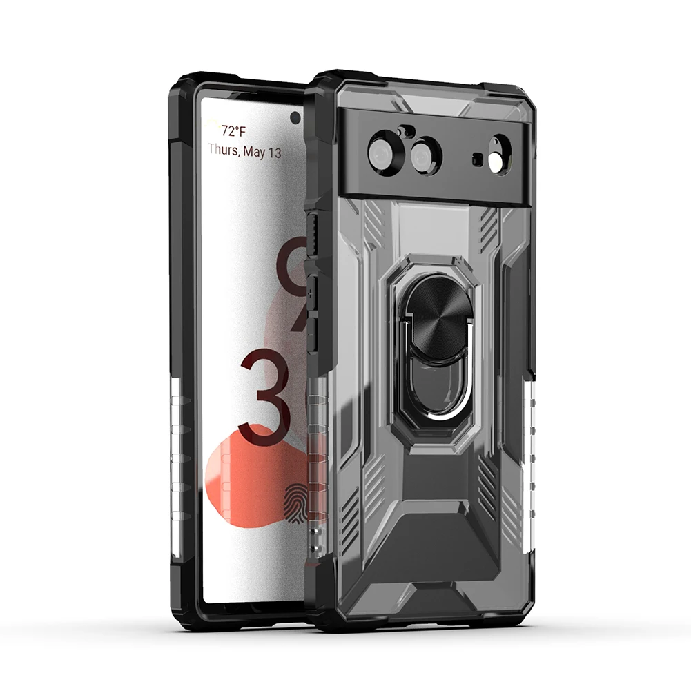 Чехол для Google Pixel 6 с поворотным кольцом на 360 градусов, двухслойный противоударный защитный чехол с подставкой
Чехол для Google Pixel 6 с поворотным кольцом на 360 градусов, двухслойный противоударный защитный чехол с подставкой