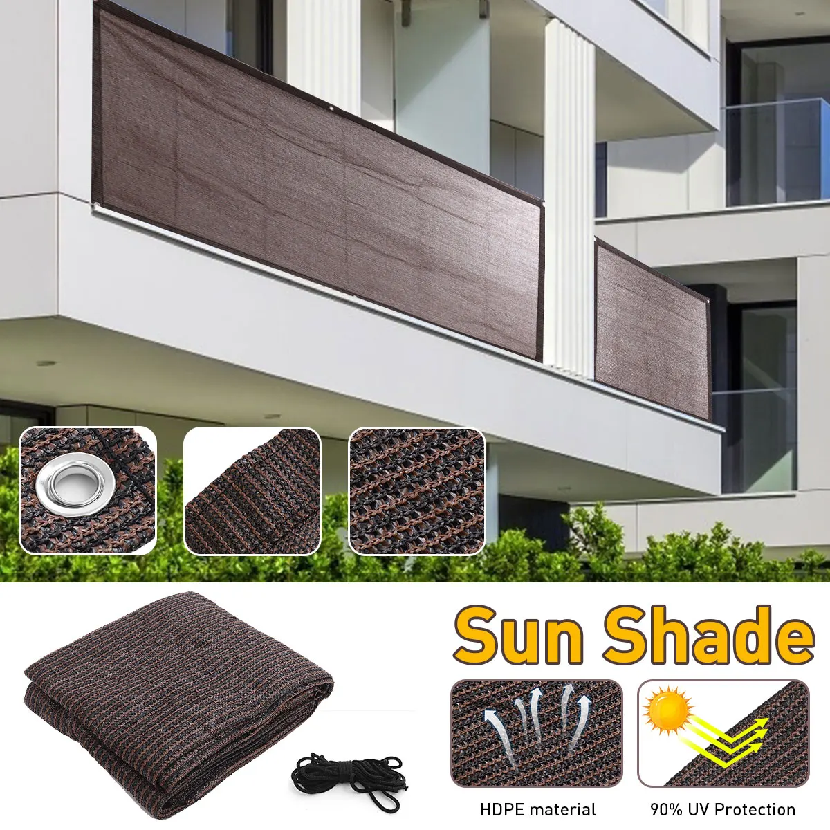 HDPE Garden Patio Sun Shade Sail Canopy Top Cover UV Protection Beach Sun Shelter Pool Car Cover Camping Tents Outdoor Awnings
HDPE Garden Patio Sun Shade Sail Canopy Top Cover UV Protection Beach Sun Shelter Pool Car Cover Camping Tents Outdoor Awnings