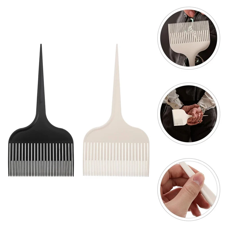 2pcs Salon Barbershop Hair Highlighting Teasing Black White Hair Styling Comb with Rat Tail Easy Hair Style Accessories
2pcs Salon Barbershop Hair Highlighting Teasing Black White Hair Styling Comb with Rat Tail Easy Hair Style Accessories