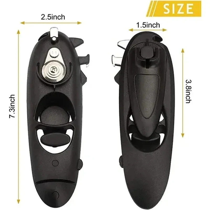 8 In 1 MultiFunction Manual Can Opener with Rotating Handle Can Openers Hand Held Can Opener Smooth Edge Safety Can Opener
8 In 1 MultiFunction Manual Can Opener with Rotating Handle Can Openers Hand Held Can Opener Smooth Edge Safety Can Opener
