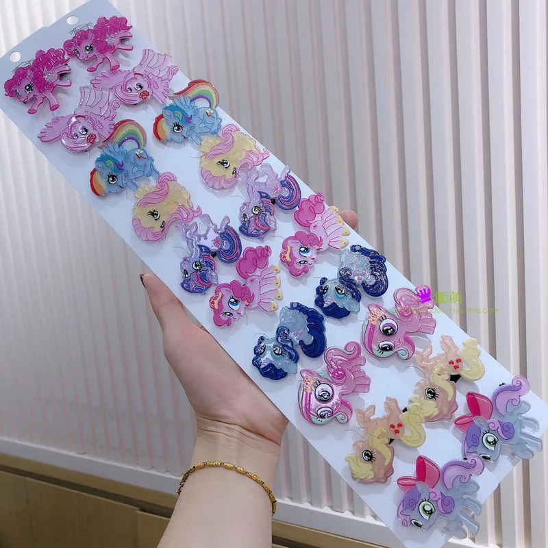 Hasbro Girls Cute Cartoon Children's Hair Accessories My Little Pony Hairpin Baby Ear Side Bangs Clip Randomly Choose 1pcs
Hasbro Girls Cute Cartoon Children's Hair Accessories My Little Pony Hairpin Baby Ear Side Bangs Clip Randomly Choose 1pcs