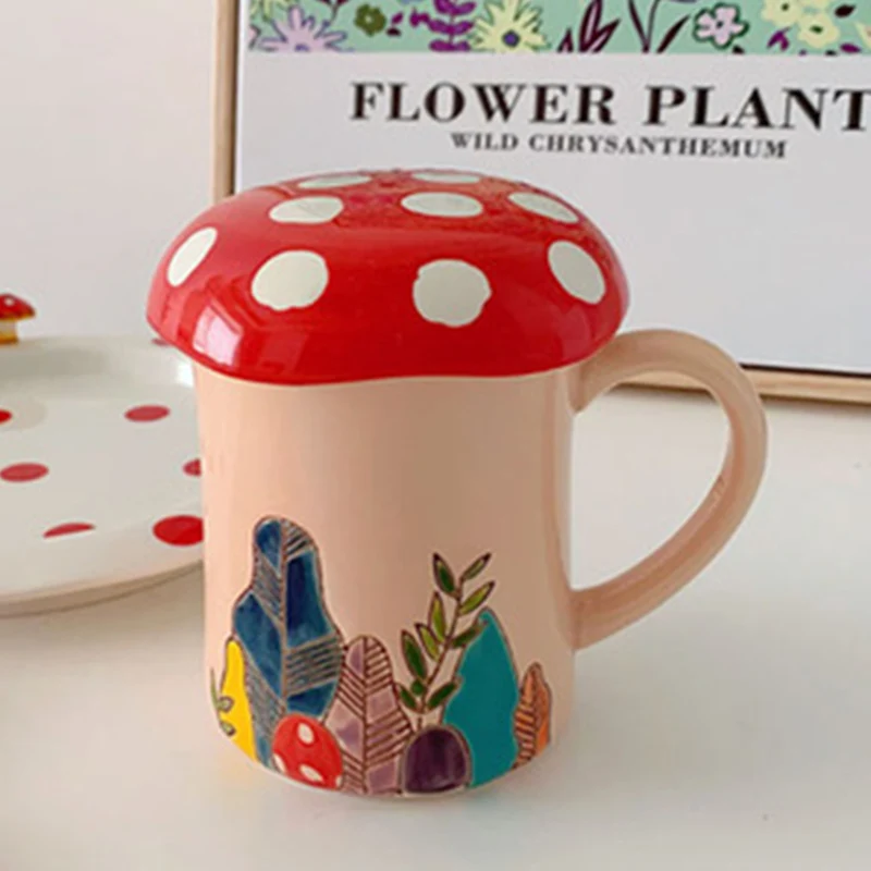 1Pcs New 3D Cartoon Cute Mushroom Coffee Mug with Lid Creative 380mL Hand-painted Milk Tea Juice Ceramic Cup Gift for Girlfriend
1Pcs New 3D Cartoon Cute Mushroom Coffee Mug with Lid Creative 380mL Hand-painted Milk Tea Juice Ceramic Cup Gift for Girlfriend