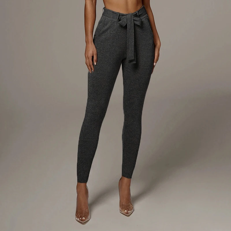 Elegant Frill Trim Bow Belted Detail Solid High Waist Pants Women Clothing Fashion Elastic Waist Skinny Pants
Elegant Frill Trim Bow Belted Detail Solid High Waist Pants Women Clothing Fashion Elastic Waist Skinny Pants