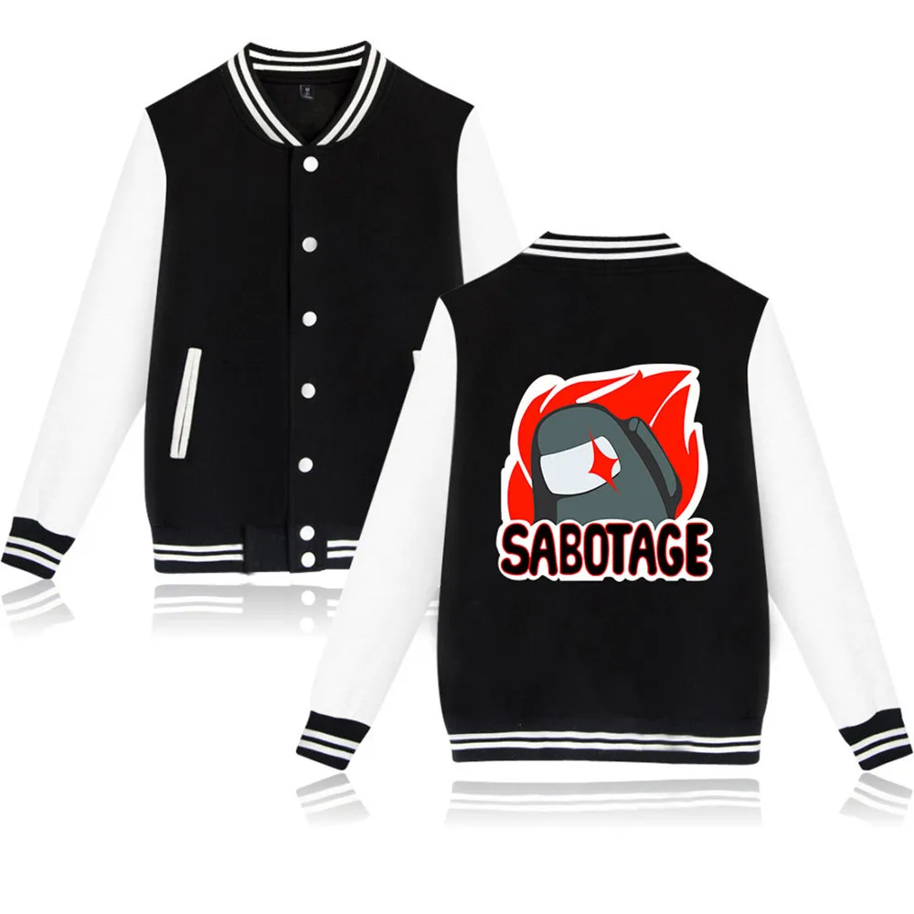 Among Us Baseball Uniform Game Jacket Women Men Streetwear Hip Hop Long Sleeve Pink Fashion Sweatshirts Outerwear
Among Us Baseball Uniform Game Jacket Women Men Streetwear Hip Hop Long Sleeve Pink Fashion Sweatshirts Outerwear