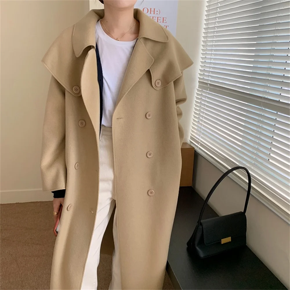 동대문 Woolen Office Lady Chic Women Coats Warm Windbreaker Cloak Elegant Stylish 2021 OL Streetwear Hot Lace-Up Gentle Trench
동대문 Woolen Office Lady Chic Women Coats Warm Windbreaker Cloak Elegant Stylish 2021 OL Streetwear Hot Lace-Up Gentle Trench