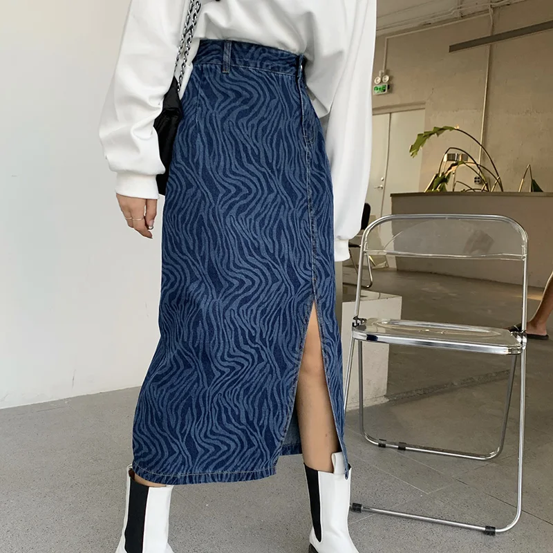 Retro Bodycon Vintage Sweet Casual Skirt Animal Print Women Sexy Split Skirt Slim sexy jeans skirt Harajuku long skirts
Retro Bodycon Vintage Sweet Casual Skirt Animal Print Women Sexy Split Skirt Slim sexy jeans skirt Harajuku long skirts