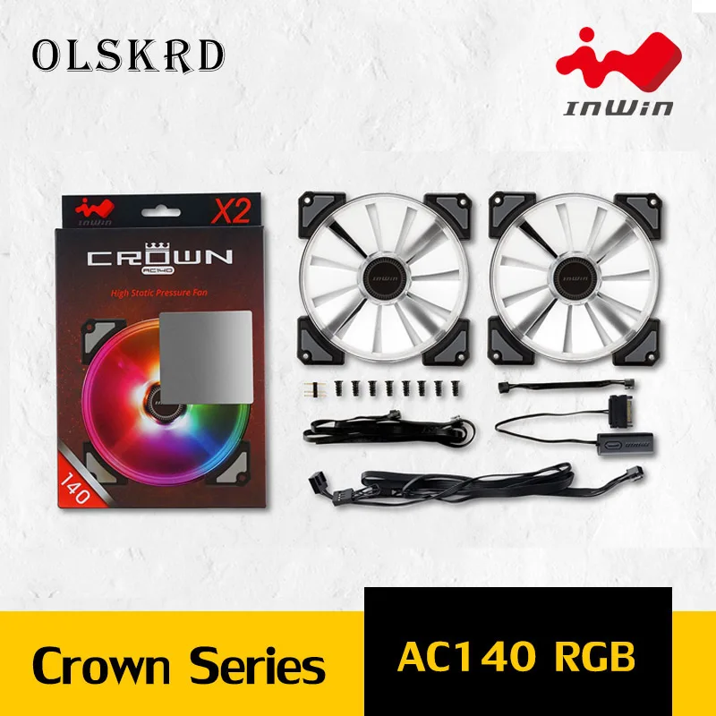 Кулер Olskrd с радиатором 140 мм светодиодный кой InWin CROWN AC140 вентилятор охлаждения ПК