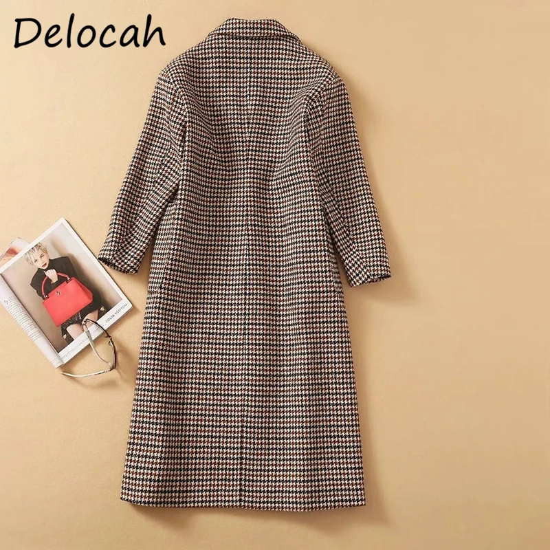 Delocah Women Autumn Fashion DesignerTrench Coats Long Sleeve Pockets Plaid Printed Loose Ladies Thin Coats Outerwear 2021
Delocah Women Autumn Fashion DesignerTrench Coats Long Sleeve Pockets Plaid Printed Loose Ladies Thin Coats Outerwear 2021