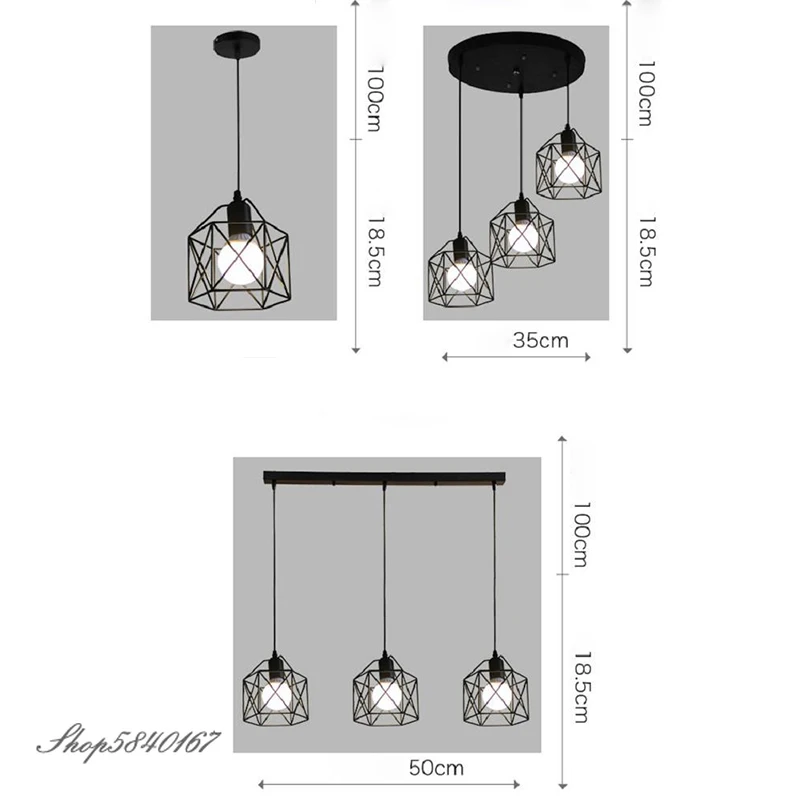 Rustic Industrial Pendant Lamp Geometry Iron Pendant Lights Kitchen Island Lamp Pendant Loft Cafe Shop Hanging Lighting Fixtures
Rustic Industrial Pendant Lamp Geometry Iron Pendant Lights Kitchen Island Lamp Pendant Loft Cafe Shop Hanging Lighting Fixtures