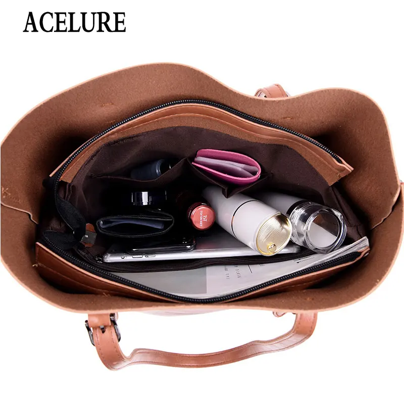 Female Crossbody Bags Casual Handbags Solid Color PU Leather Composite Bags Women High Capacity Tote + Purse Fashion Bucket Tote
Female Crossbody Bags Casual Handbags Solid Color PU Leather Composite Bags Women High Capacity Tote + Purse Fashion Bucket Tote