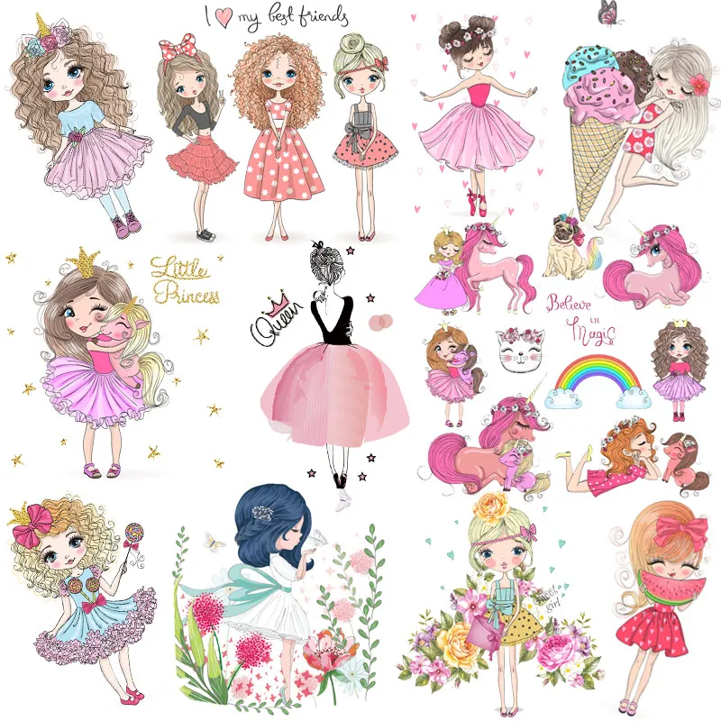 Flower Girl Best Friends Unicorn DIY Iron On Transfer Patches For Clothes Stripes Iron Heat Transfer Vinyl Patch Sticker Thermal
Flower Girl Best Friends Unicorn DIY Iron On Transfer Patches For Clothes Stripes Iron Heat Transfer Vinyl Patch Sticker Thermal