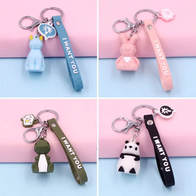 Cartoon Doll Geometric Abstract Animal Dinosaur Key Chain Ring Holder Men Women Lovers Bag Car Pendant Wristlet Keychain Gift
Cartoon Doll Geometric Abstract Animal Dinosaur Key Chain Ring Holder Men Women Lovers Bag Car Pendant Wristlet Keychain Gift