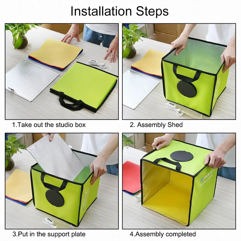Mini Ring Lightbox Folding Portable Photo Studio Box Photography Softbox light box Studio Shooting Tent Box Kit with 6 Backdrops
Mini Ring Lightbox Folding Portable Photo Studio Box Photography Softbox light box Studio Shooting Tent Box Kit with 6 Backdrops