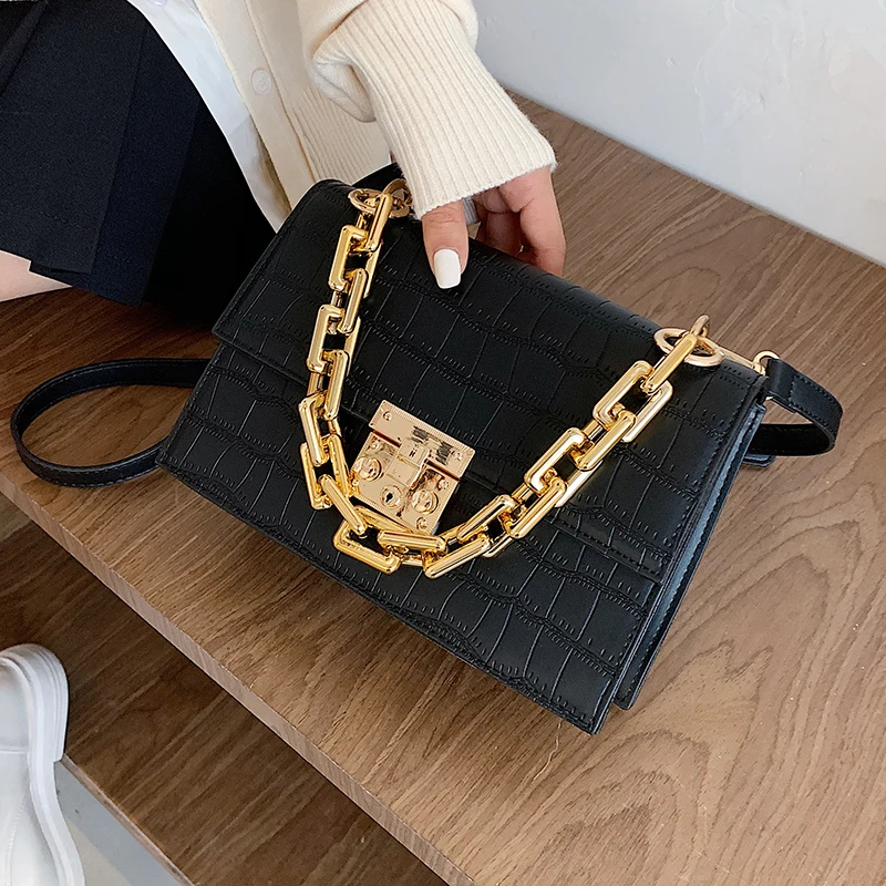 Crocodile Pattern Crossbody Bags For Women 2021 Small Chain Handbag Small Bag PU Leather Hand Bag Ladies Designer Shoulder Bags
Crocodile Pattern Crossbody Bags For Women 2021 Small Chain Handbag Small Bag PU Leather Hand Bag Ladies Designer Shoulder Bags