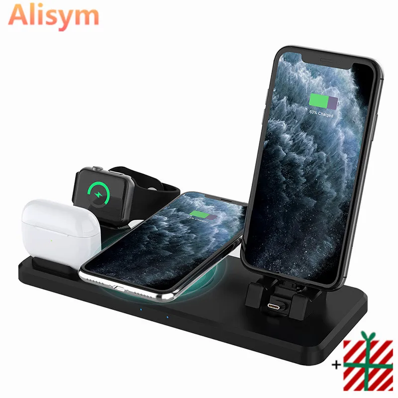 Беспроводная док-станция 6 в 1, 15 Вт, для iPhone 11 Pro X XS Max XR 8 Airpods Pro Apple Watch 5 4 3 2
Беспроводная док-станция 6 в 1, 15 Вт, для iPhone 11 Pro X XS Max XR 8 Airpods Pro Apple Watch 5 4 3 2
