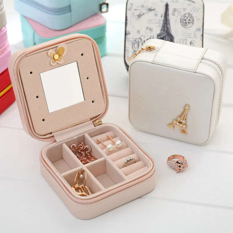 Makeup Box With Mirror, Jewelry Box, Portable Jewelry Storage Box, Earrings, Earrings, Jewelry Storage Bag
Makeup Box With Mirror, Jewelry Box, Portable Jewelry Storage Box, Earrings, Earrings, Jewelry Storage Bag