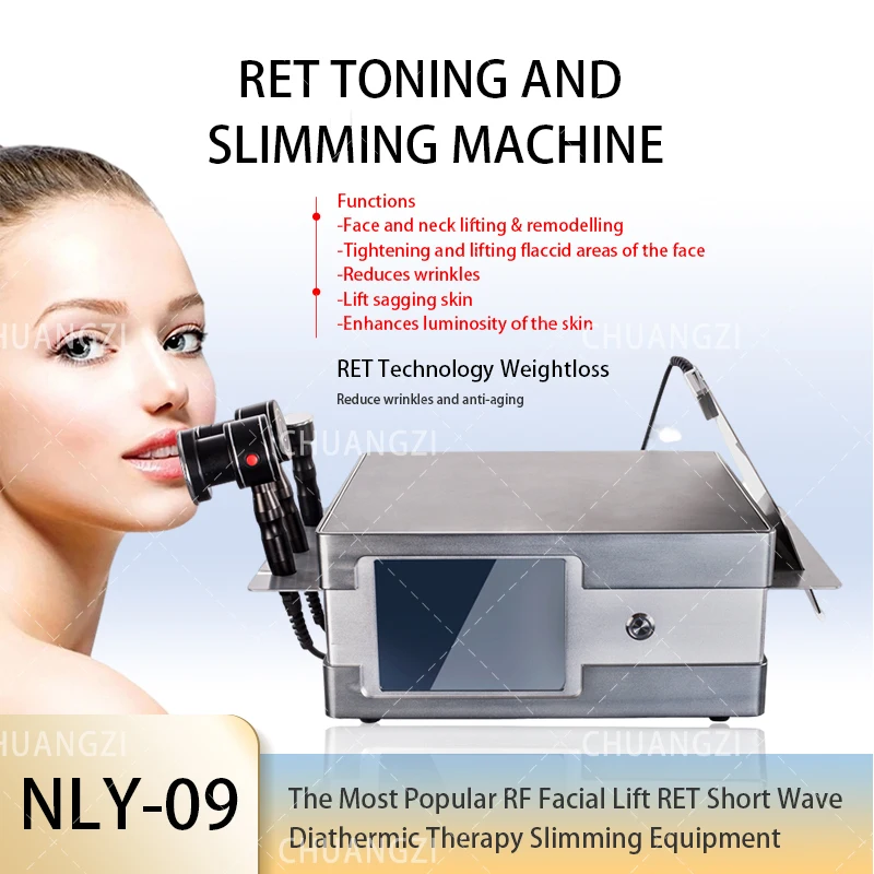 Tecar Therapy Monopolar RF diathermy machin RET CET indiba body shaping sliming face lift skin tightening machine
Tecar Therapy Monopolar RF diathermy machin RET CET indiba body shaping sliming face lift skin tightening machine