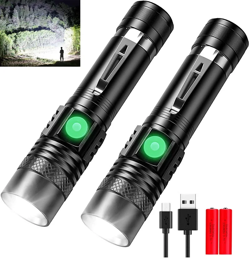 Powerful LED Flashlights Pocket Flashlight Outdoor Waterproof Torch Zoomable Flashlight Camping Hand Light USB Flashlight
Powerful LED Flashlights Pocket Flashlight Outdoor Waterproof Torch Zoomable Flashlight Camping Hand Light USB Flashlight