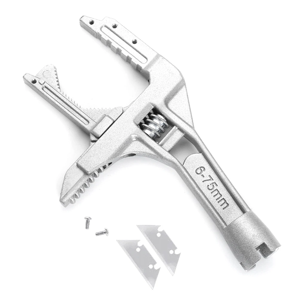 Wrench 6~75mm Clamping Width Aluminum Alloy Water Pipes Sink Faucets Repairing Tool Bathroom Repairs Wrench Utility Tool
Wrench 6~75mm Clamping Width Aluminum Alloy Water Pipes Sink Faucets Repairing Tool Bathroom Repairs Wrench Utility Tool