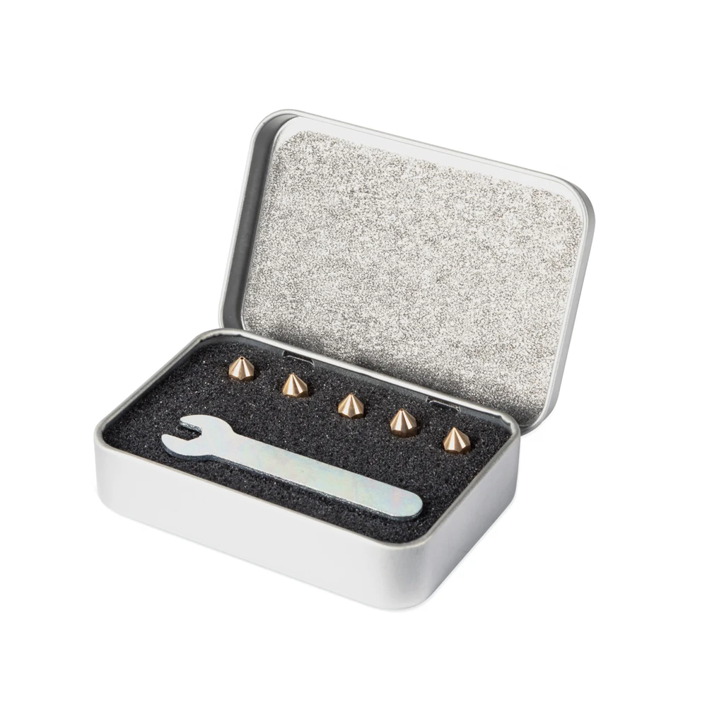 Advanced Nozzle Kit 3D Printer Accessories 1*0.2 /2*0.4/1*0.6/1*0.8mm For 1.75mm Extruder Brass Nozzles Printer
Advanced Nozzle Kit 3D Printer Accessories 1*0.2 /2*0.4/1*0.6/1*0.8mm For 1.75mm Extruder Brass Nozzles Printer