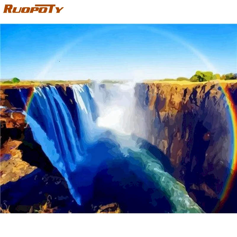 RUOPOTY DIY Paint By Numbers Landscape Oil Painting By Numbers Waterfall On Canvas Handpaint Pictures By Numbers
RUOPOTY DIY Paint By Numbers Landscape Oil Painting By Numbers Waterfall On Canvas Handpaint Pictures By Numbers