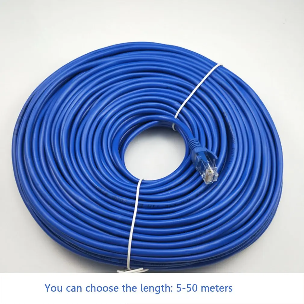 RJ45 Ethernet cable Blue Network Cable 100FT 5/10/15/20/25/30/50M CAT5 CAT5E network jumper Internet connection cable
RJ45 Ethernet cable Blue Network Cable 100FT 5/10/15/20/25/30/50M CAT5 CAT5E network jumper Internet connection cable