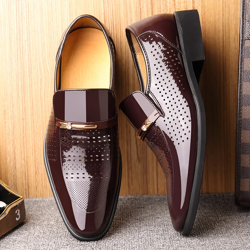 New Summer Business Men's Dress Shoes Fashion Causal Elegant Formal Wedding Shoes for Men Breathable Men Shoes
New Summer Business Men's Dress Shoes Fashion Causal Elegant Formal Wedding Shoes for Men Breathable Men Shoes