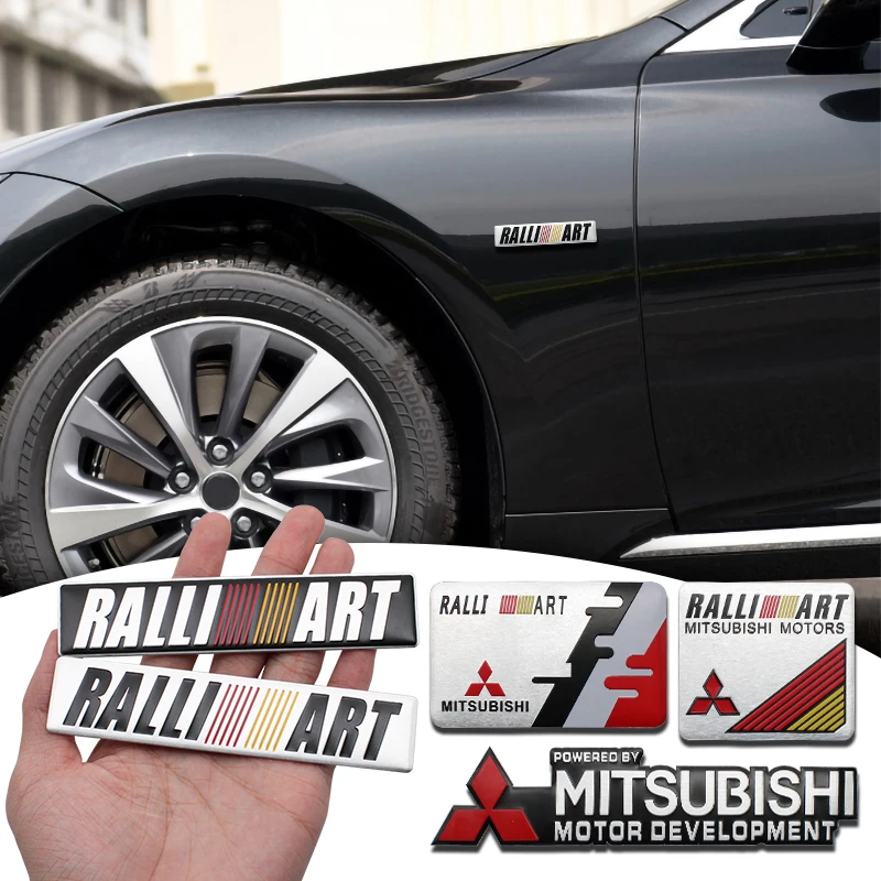 

1pc Aluminum 3D Emblem Car Styling Body Tail Sticker Decals For Mitsubishi Lancer EX 10 Lancer X Outlander ASX Colt Pajero Sport