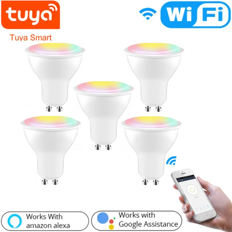 Умная светодиодсветильник лампа Gu10 Tuya Wi-Fi 4 Вт RGBCW 2700-6500K с голосовым управлением, работает через приложение Alexa Google Home, 5 шт.
Умная светодиодсветильник лампа Gu10 Tuya Wi-Fi 4 Вт RGBCW 2700-6500K с голосовым управлением, работает через приложение Alexa Google Home, 5 шт.