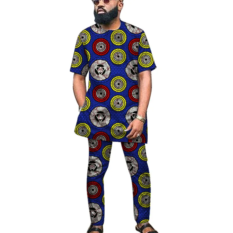 African print clothes men shirt+pant sets short sleeve tops with trousers Ankara outfits traditional design African grrom suits
African print clothes men shirt+pant sets short sleeve tops with trousers Ankara outfits traditional design African grrom suits