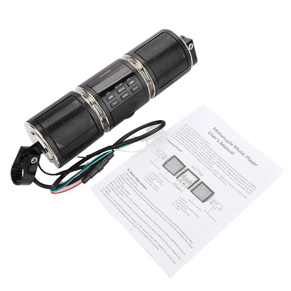 Anti-Theft Audio MP3 Player Motorcycle Speaker Radio Sound for with Display Motorbike Waterproof for Remote Control FM/AUX/USB
Anti-Theft Audio MP3 Player Motorcycle Speaker Radio Sound for with Display Motorbike Waterproof for Remote Control FM/AUX/USB