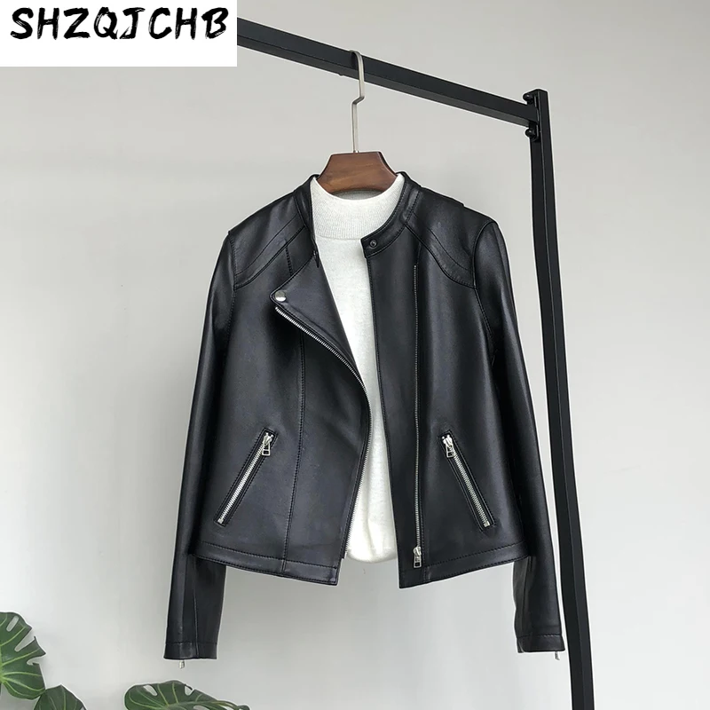 SHZQ мотоциклетная одежда, кожаная одежда, женское короткое пальто из овечьей кожи, весна и осень, модная простая стильная одежда с круглым вы...
SHZQ мотоциклетная одежда, кожаная одежда, женское короткое пальто из овечьей кожи, весна и осень, модная простая стильная одежда с круглым вы...