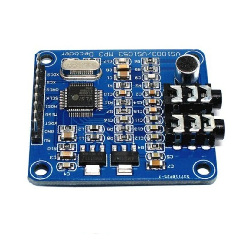 VS1003B VS1053 MP3 Decoding Module Development Board VS1053B VS1053 IC Onboard Recording Function SPI Interface
VS1003B VS1053 MP3 Decoding Module Development Board VS1053B VS1053 IC Onboard Recording Function SPI Interface