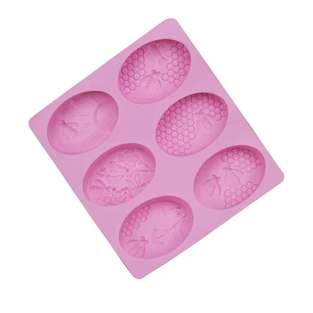 Handmade Tools Washable Silicone Cake Maker Bee Pattern Craft Home Supplies DIY Non Stick Soap Mold 6 Cavity Oval 3D 
Handmade Tools Washable Silicone Cake Maker Bee Pattern Craft Home Supplies DIY Non Stick Soap Mold 6 Cavity Oval 3D