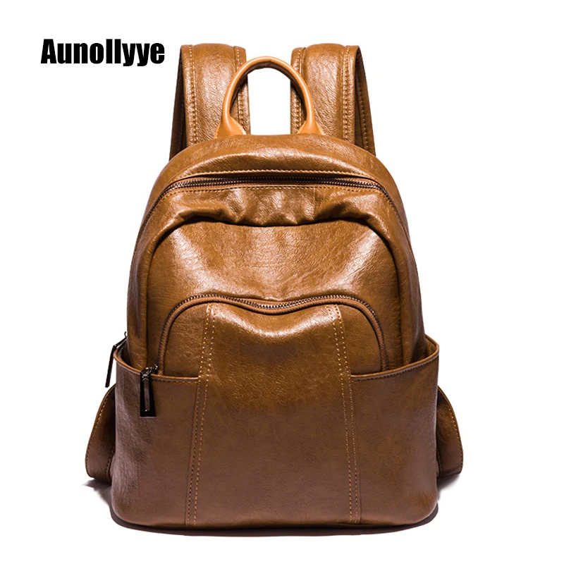 Bags For Women Luxury Designer Female Oily Leather Backpack Large Capacity Solid High Quality Backpack Travel Waterproof Bag
Bags For Women Luxury Designer Female Oily Leather Backpack Large Capacity Solid High Quality Backpack Travel Waterproof Bag