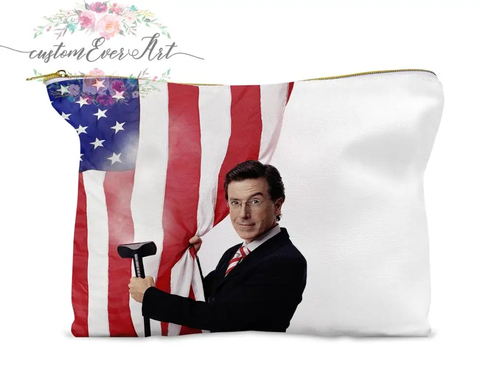 Stephen Colbert cosmetic bag personalized small makeup bag funny makeup organizer toiletry bag zipper pouch
Stephen Colbert cosmetic bag personalized small makeup bag funny makeup organizer toiletry bag zipper pouch