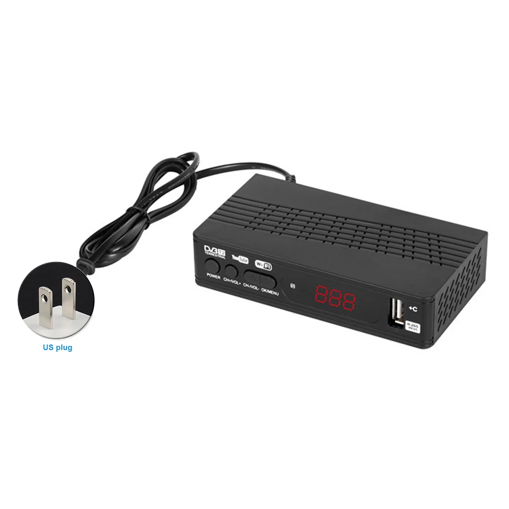 Video Tuner Set Top HD 1080P H.265 DVB-T2 Game Multi Language PVR EPG TV Box Receiver Smart Digital Converter Decorder
Video Tuner Set Top HD 1080P H.265 DVB-T2 Game Multi Language PVR EPG TV Box Receiver Smart Digital Converter Decorder