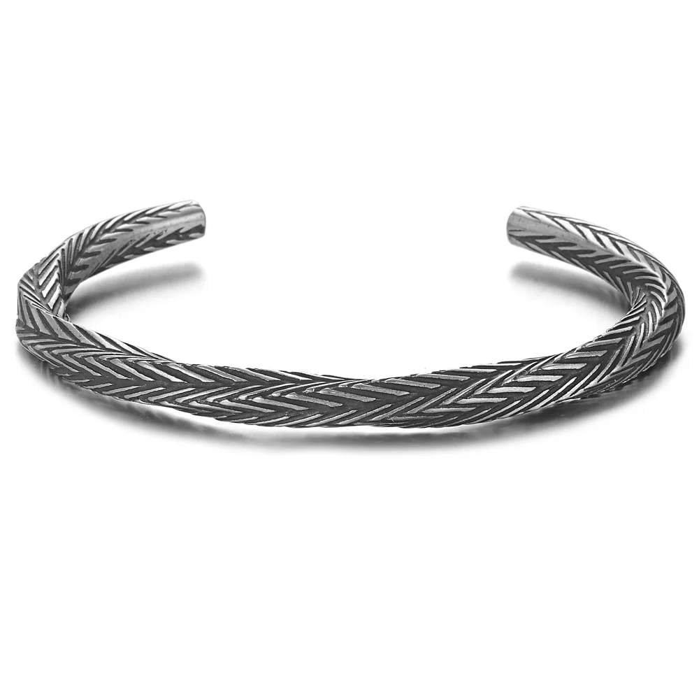 Fashion Men's fashion retro hemp rope-like alloy material bracelet Adjustable size
Fashion Men's fashion retro hemp rope-like alloy material bracelet Adjustable size