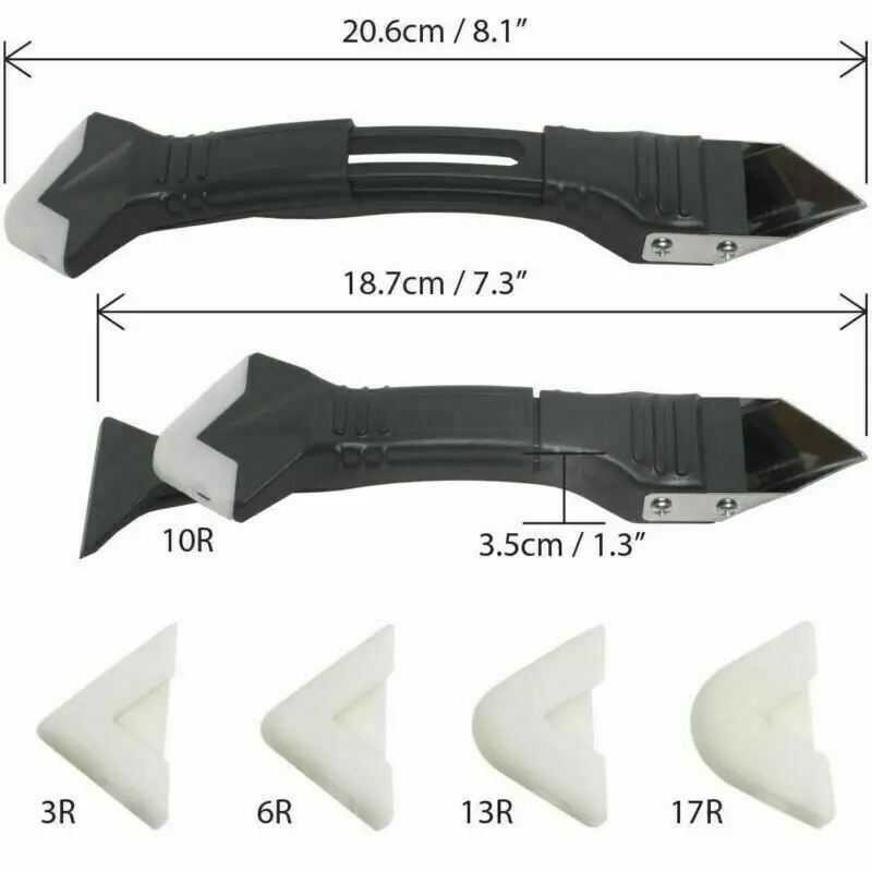 3 in 1 Multifunctional Silicone Remover Caulk Finisher Sealant Smooth Scraper Grout Kit Tools Removal Useful Tool For Home
3 in 1 Multifunctional Silicone Remover Caulk Finisher Sealant Smooth Scraper Grout Kit Tools Removal Useful Tool For Home