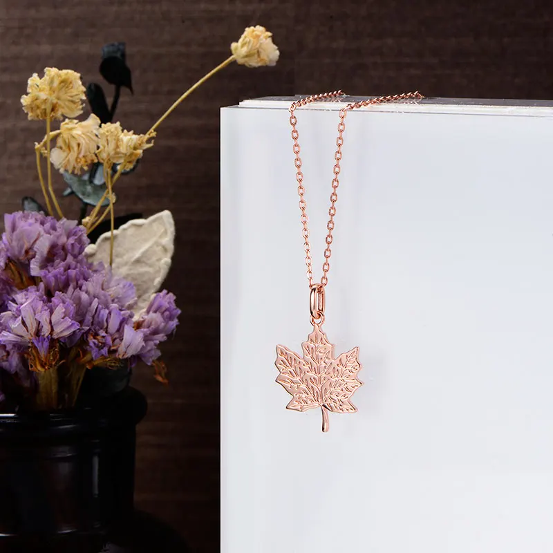 LOVANS 2021 Trandy Maple Leaf Pendant Necklace 925 Silver Rose Gold Women Chain Necklace High Polished Jewelry Accessory
LOVANS 2021 Trandy Maple Leaf Pendant Necklace 925 Silver Rose Gold Women Chain Necklace High Polished Jewelry Accessory