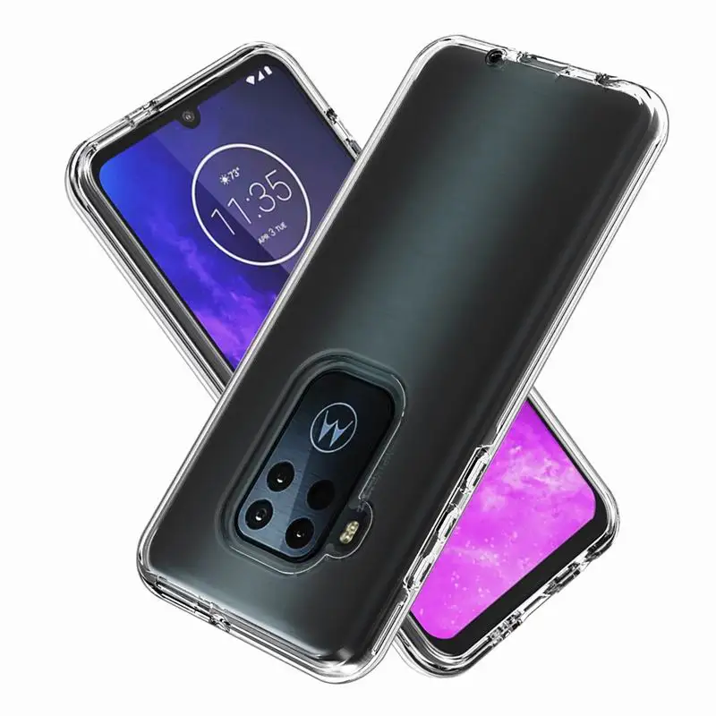 Прозрачный ударопрочный чехол для телефона Motorola Moto One Zoom/One Pro /One Macro/G8 Play Прочный 2