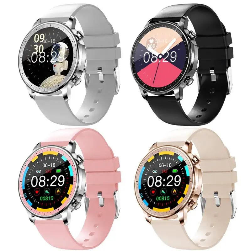 

Watch Heart Rate Monitoring Pedometer Message Notification Ip67 Waterproof 1.3 Inches Tft Round Screen Smart Sport Watch