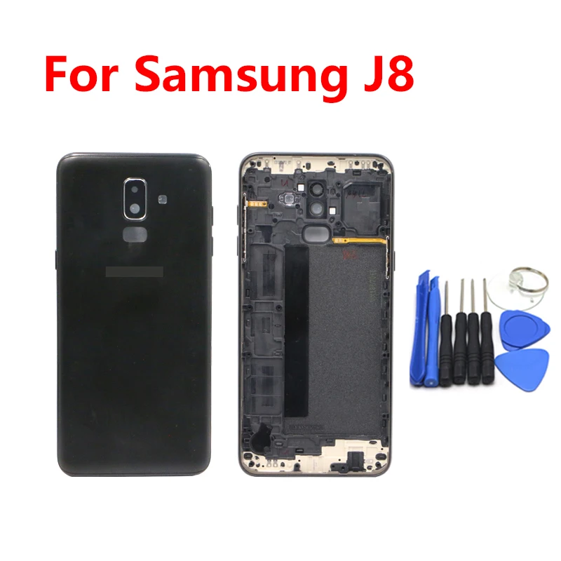 For SAMSUNG Galaxy J8 J800 J800F Back Battery Cover + frame+Camera Glass Lens Housing Case Battery Cover With Tools Set
For SAMSUNG Galaxy J8 J800 J800F Back Battery Cover + frame+Camera Glass Lens Housing Case Battery Cover With Tools Set