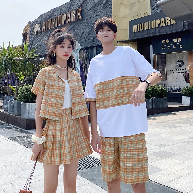 Small Fresh Plaid Skirt Matching Suit Couples Clothes Couples Clothing harajuku shirt shirt women sexy
Small Fresh Plaid Skirt Matching Suit Couples Clothes Couples Clothing harajuku shirt shirt women sexy