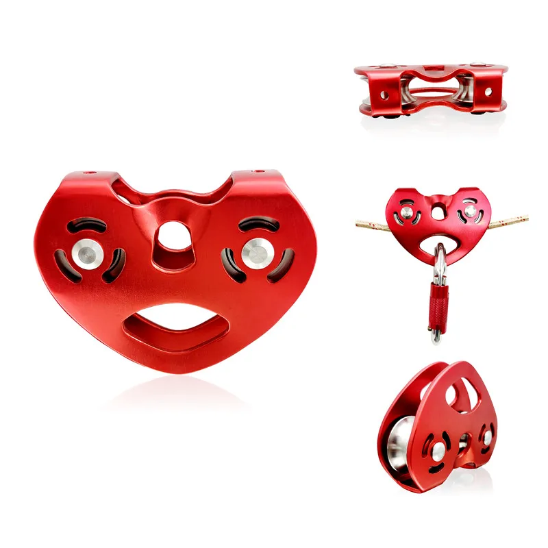 25KN Double Red Trolley Pulley Aluminum Zip Line Rock Climbing Mountaineering Rescue K1KD
25KN Double Red Trolley Pulley Aluminum Zip Line Rock Climbing Mountaineering Rescue K1KD