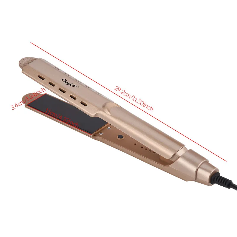CkeyiN 3D Floating Wide Plate Flat Iron Professional Ceramic Hair Straightener Temperature Adjustable Straightening Iron 220V
CkeyiN 3D Floating Wide Plate Flat Iron Professional Ceramic Hair Straightener Temperature Adjustable Straightening Iron 220V
