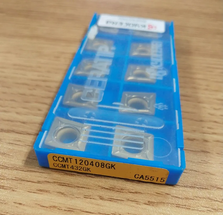 CCMT060204GK CA5515 / CCMT120404GK CA5515 / CCMT120408GK CA5515 CCMT21.51 CCMT431 CCMT432 CNC carbide inserts 10PCS/BOX
CCMT060204GK CA5515 / CCMT120404GK CA5515 / CCMT120408GK CA5515 CCMT21.51 CCMT431 CCMT432 CNC carbide inserts 10PCS/BOX