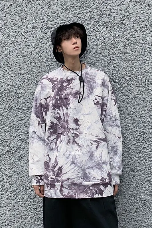 2020 Autumn And Winter New Youth Popular Ins Korean Men's Loose Tie-dye Sweatshirt Fashion Casual Round Neck Pullover M-XL 
2020 Autumn And Winter New Youth Popular Ins Korean Men's Loose Tie-dye Sweatshirt Fashion Casual Round Neck Pullover M-XL