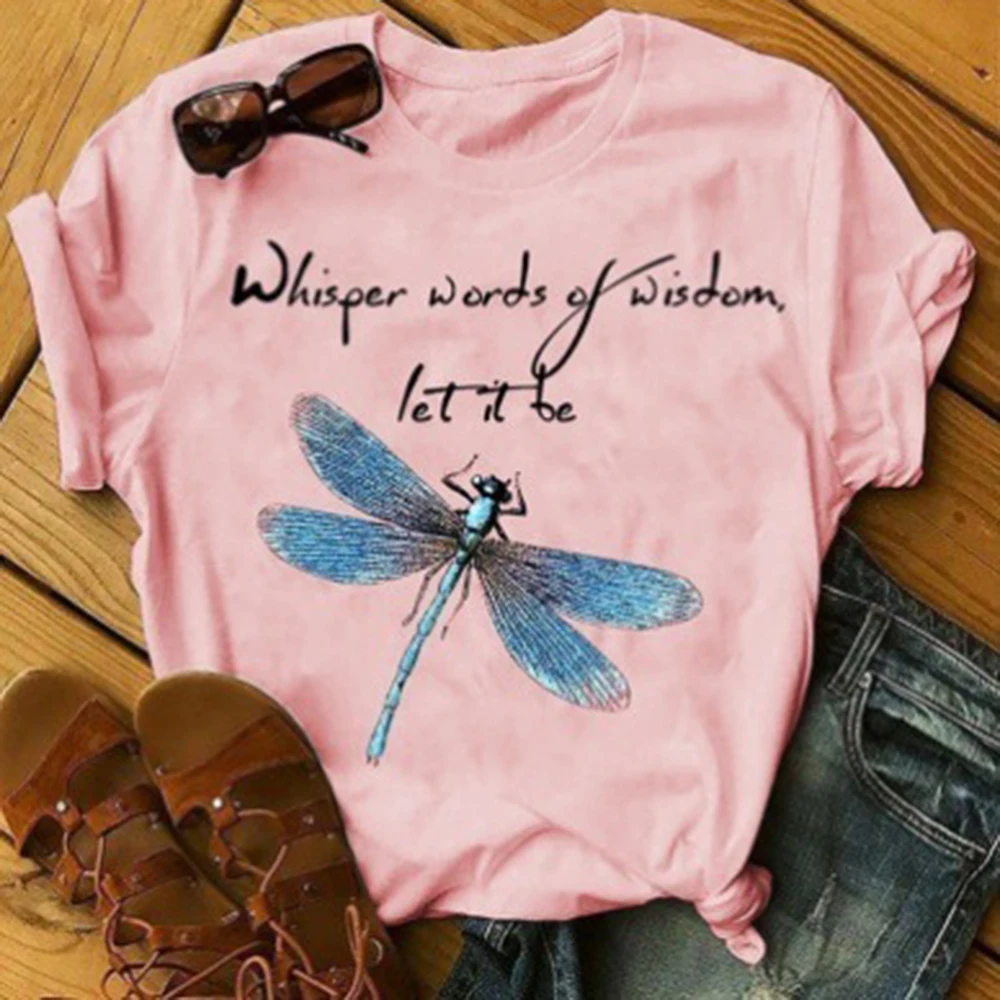 Dragonfly print short sleeve T-shirt graphic lady harajuku summer 90's T-shirt street wear women's blouse T-shirt short sleeve
Dragonfly print short sleeve T-shirt graphic lady harajuku summer 90's T-shirt street wear women's blouse T-shirt short sleeve